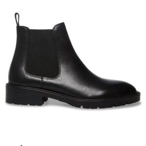 Host Pick! Madden Chelsea Boot Leopold Black Leather